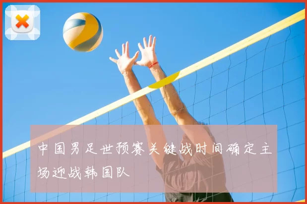 中国男足世预赛关键战时间确定主场迎战韩国队